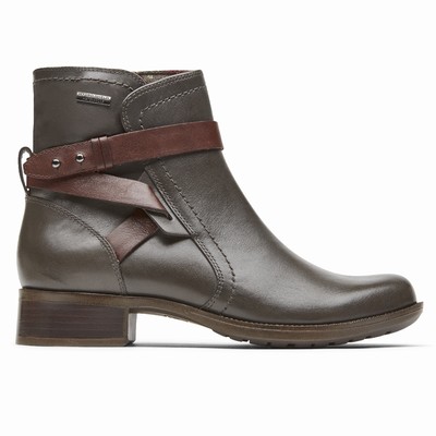 Rockport Copley Waterproof Strap Stiefel Damen Grau RZX-031249